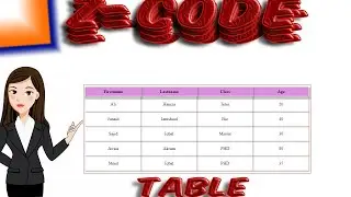 How to create animation table design using HTML and css/Z-code