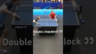 Double chop block in one rally between Truls Moregardh and Alexis Lebrun at European Games 2023