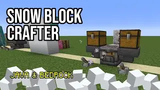 Snow BALLS into Blocks CRAFTER in 1.21+ Minecraft JAVA & BEDROCK