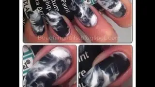 Beaching Nails- Marble Nails Tutorial.