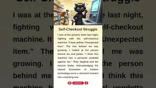 Checkout Struggle 🛒 Stay Calm (Grocery Store) #shorts #english #shopping
