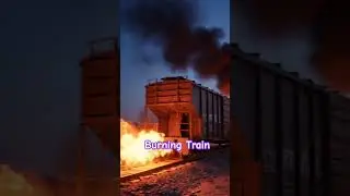 Burning Train #railway #train #viralshorts