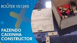 Visutec | Router VS1390 | Fazendo caixinha constructor em MDF