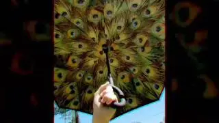 Windproof Double Layer Folding Inverted Umbrella, Self Stand Upside-down Rain Protection Car Reverse