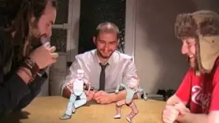 Dancing paper men