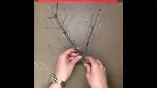 Stick Weaving setting up warp thread