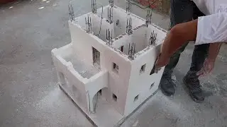 Amazing Creative Brick Dome Mini house   Building Mini House model with bricks #Ep7