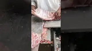 Excellent Lamb Ribs Cutting Skill With Machine | Top Meat Cutting 😍💯 #shorts #viral #viralvideo