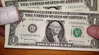 DOUBLE PRINTED SERIAL NUMBER - Bill Searching Pocket Change for Rare Banknotes