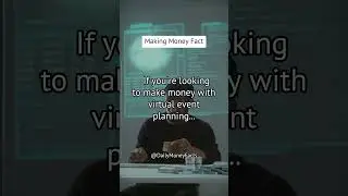 If you're looking to make money with virtual event planning... - Making Money Facts #shorts