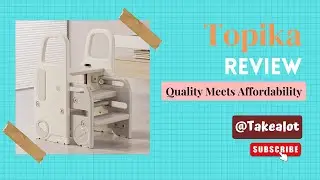 2-in-1 Foldable Toddler Step Stool with Safety Rails, Height Adjustment