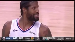 Paul George MISSES Two Clutch Free Throws and Deandre Ayton Gets an Alley Oop Dunk for the Win 🤯
