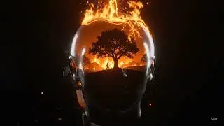 Surreal Fiery Head #veo #veo3 #veovideo #veo3video #veo3shorts #veo3shorts