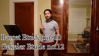 Barret Melodic study no. 10 Gekeler Book 2 etude no. 12