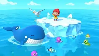 Baleia Adormecida Dormia em um Iceberg Flutuante 🐋 | Rimas Infantis e Canções para Criança