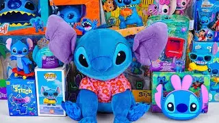 Disney Lilo & Stitch Toy Collection Unboxing Review | Stitch Hawaiian Plush & Pop! Stitch with Tube