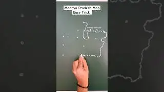 madhya pradesh map drawing easy 👍 #map #madhyapradesh #manchitra #naksha