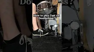How to play fast on doublebass? #drums