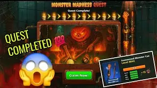 🎱 8 Ball Pool | Summoned Monster Cue Level MAX | Monster Madness Quest Completed 🔥