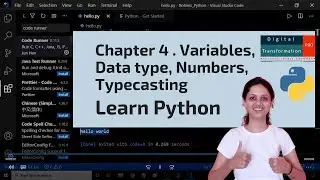chapter 4 - Variables, Data Type, Numbers, Typecasting