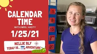 January  25, 2021 - Calendar Time, daily math, learning fun! - Learn at home