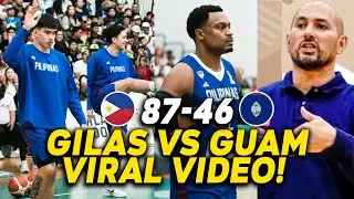 GILAS VS GUAM VIRAL VIDEO! KEVIN QUIAMBAO, JUSTIN BROWNLEE AT DWIGHT RAMOS DINUROG SI JERICHO CRUZ