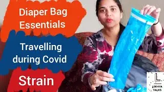 Diaper bag Essentials for Newborn & Toddler in Telugu |Travel during Pandemic |LekhyaTalksUSA