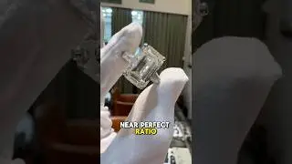 10 Carat natural emerald cut diamond with perfect proportions 🤩 #diamond