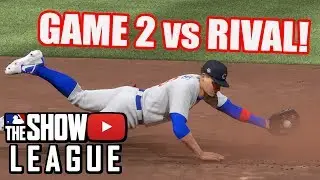 Javier Baez Diving Stop Saves Run! Game 2 vs Rival! - MLB The Show 18 YouTube League