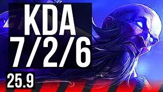 RYZE vs SETT (TOP) | 7/2/6 | KR Master | 25.9