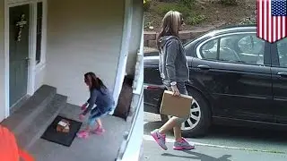 Thief caught stealing packages: Jaguar-driving burglar caught stealing mail on camera: TomoNews
