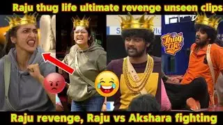 Raju vs Akshara fighting thuglife🔥😱 Raju mass revenge &brvbar; bigg boss tamil season 5 &brvbar; bb5 thug life