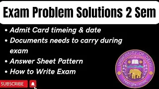 Important Notice and Documents For 2nd Semester Exam || Admit Card Date & Timeing Problem Update