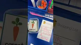 Check out this shopping list made by one of my students! 🛒✨ With our grocery store set up in
