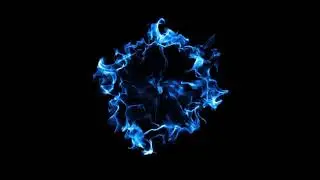 Blue Shockwave VFX effect black screen