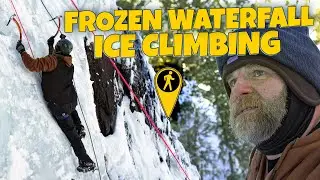 Epic Icy Challenge: Defeating a Frozen Waterfall in the Rockies!