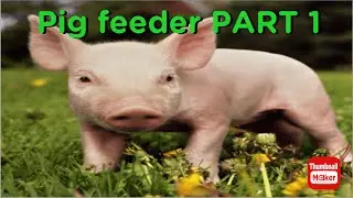 DIY PIG FEEDER OUT OF WOOD PART 1 🐷🐷
