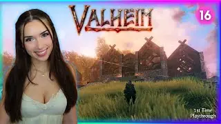 Let's Play Valheim | Base Building - Portal Hub + Trophy Hall | FIRST TIME Playthrough (Part 16)