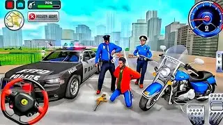 Chase The Bikers Police Cop Car Driving Simulator 3D - Police Games Police Chase Android Gameplay