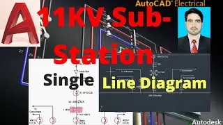 11kv Substation Single Line Diagram | One line Diagram | AutoCAD Electricadl | EnggTech