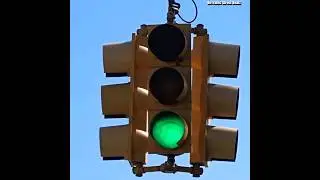 Flashing Incandescent Green Traffic Lights