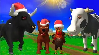 El Pollito pío 3d - el Toro y el Tractor de la Granja Part#064-el Pollito y el Tractor de la Granja