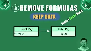 Convert Excel Formulas to Values — Instantly!