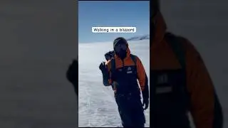 Windy walks and blowing snow in Antarctica