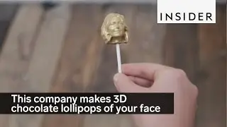 This company makes 3D chocolate lollipops of your face