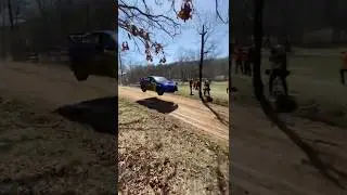 Rally in the 100 Acre Wood cattleguard jump! Travis Pastrana! #rally #motorsport #subaru #racing