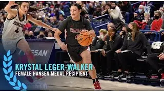 Krystal Leger-Walker is Washington State's 2021-22 female Tom Hansen Medal winner