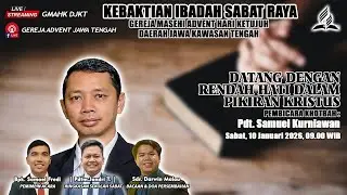 🔴LIVE | KEBAKTIAN IBADAH SABAT RAYA
