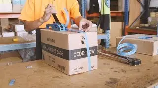 How to: Use a plastic strapping tensioner & crimper