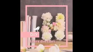 Auchan Diy: Cum se fac literele din flori